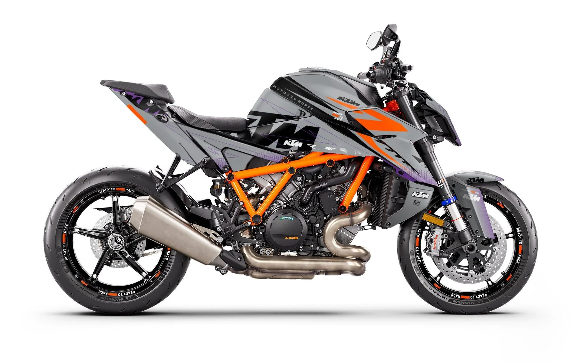 390 DUKE Grey/Orange